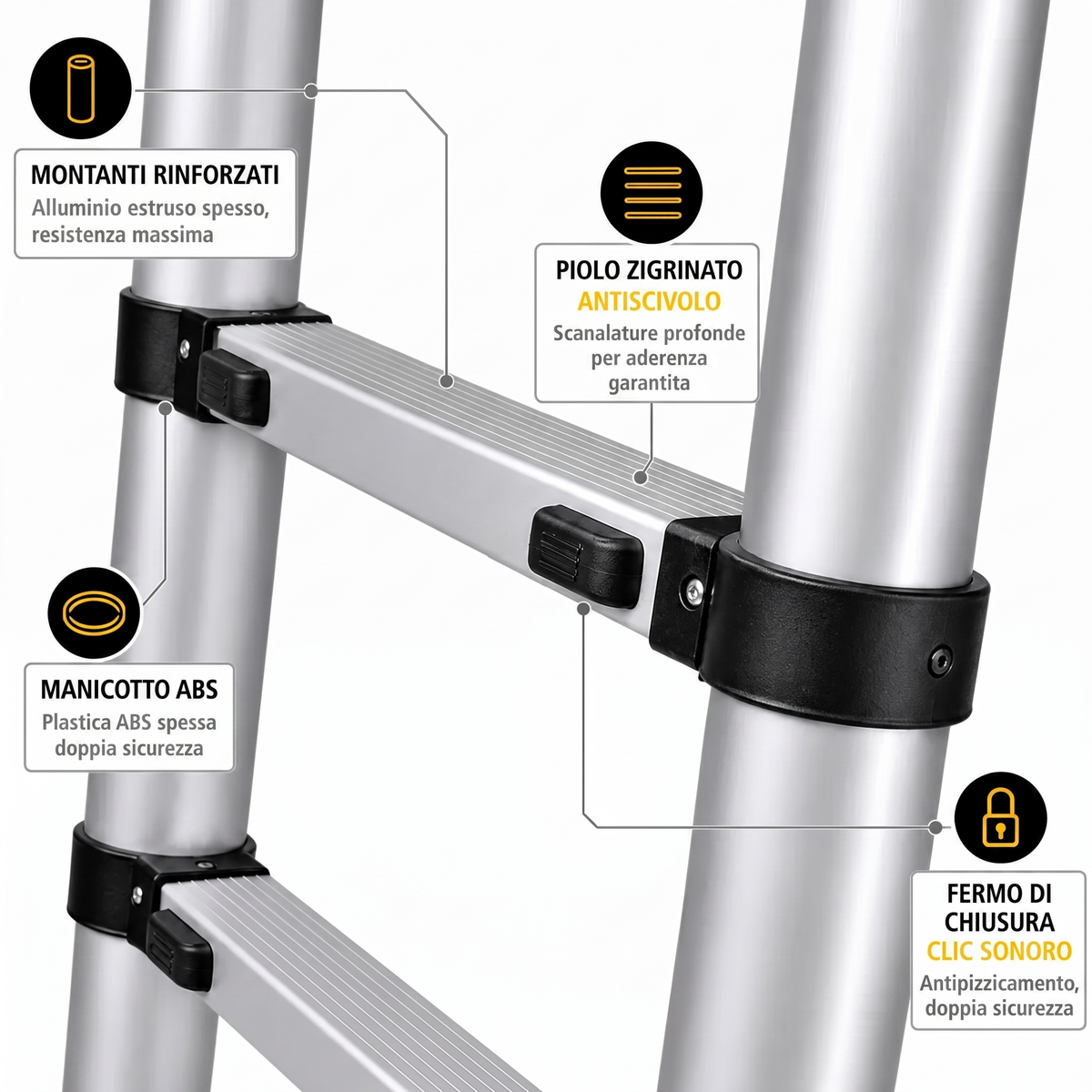 Scala Telescopica 4,4m Pro | Esperto Scale