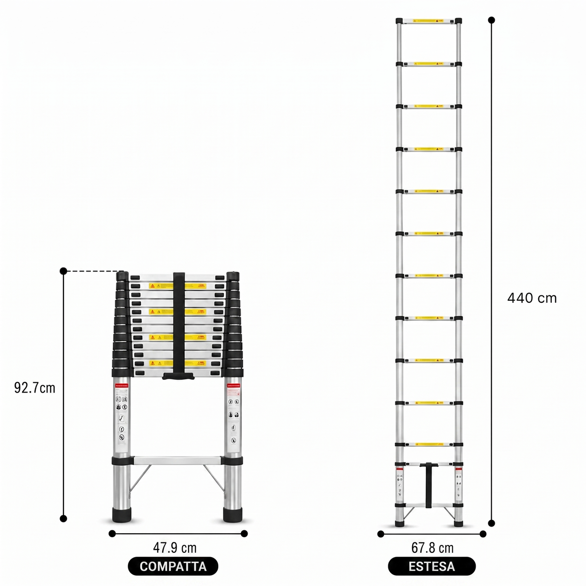 Scala Telescopica 4,4m Pro | Esperto Scale